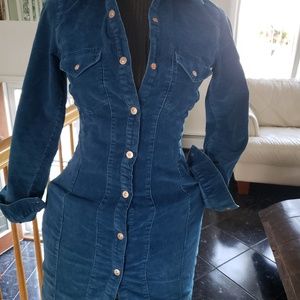 Womens button down dress